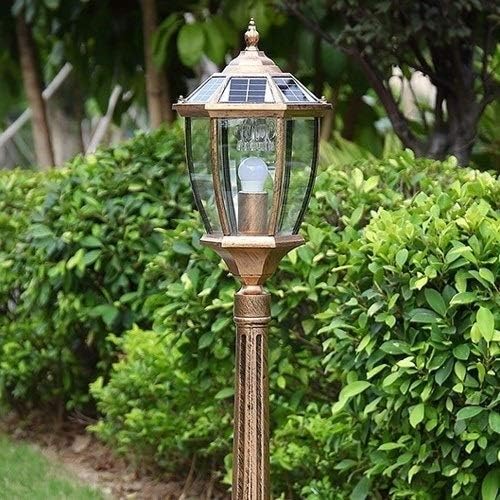 solar powered victorian lamp post